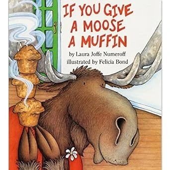 جلد کتاب If you give a Moose a muffin