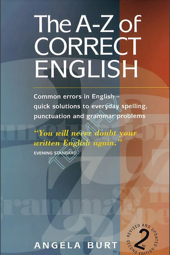 دانلود PDF کتاب The A-Z of Correct English