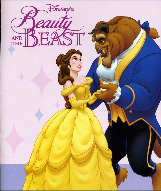 جلد کتاب beauty and the beast