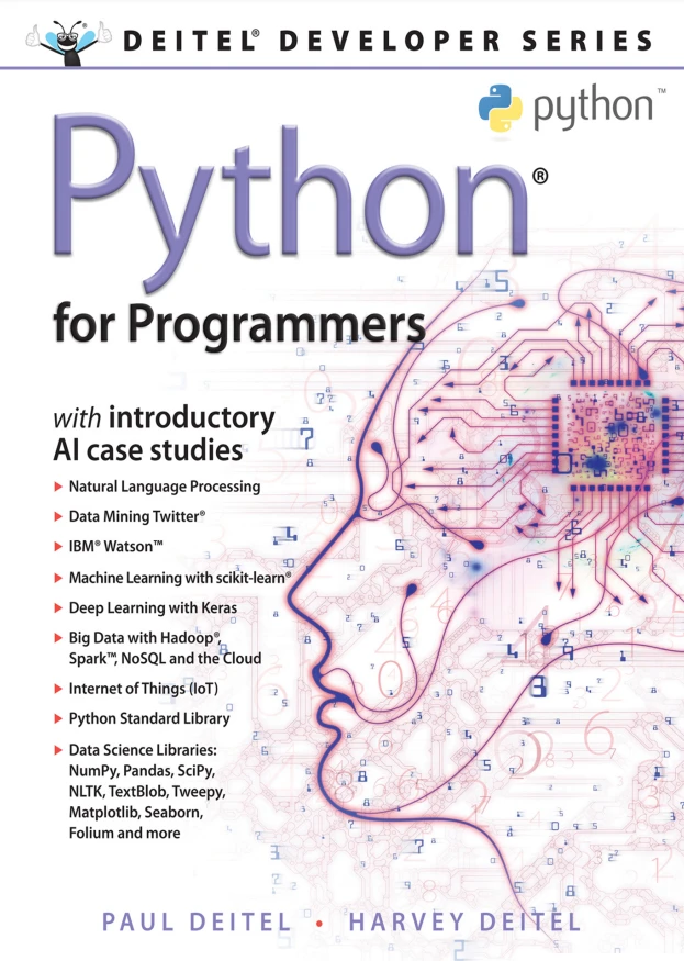 دانلود PDF کتاب Python for Programmers: with Big Data and Artificial Intelligence Case Studies