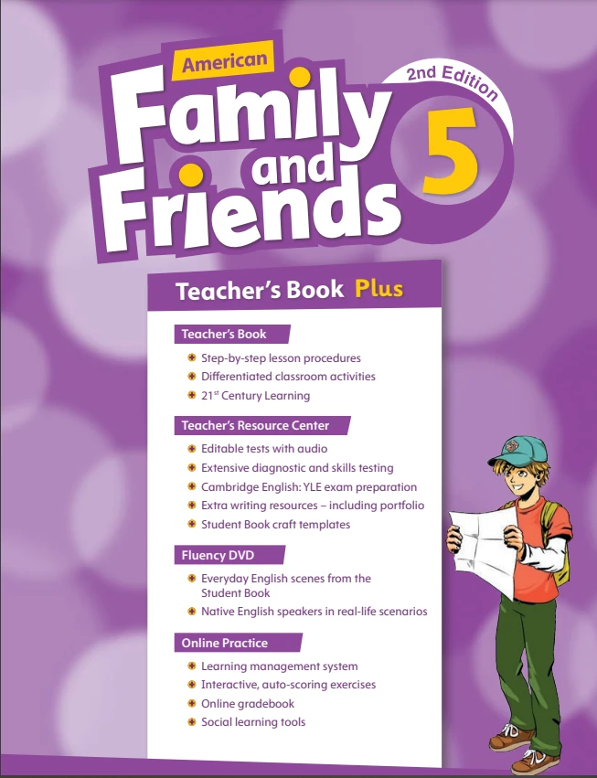 جلد کتاب american family and friends 5 teacher's book