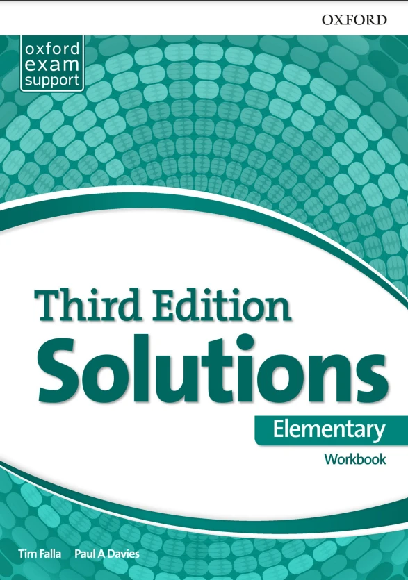 جلد کتاب Solutions 3rd Edition Elementary Workbook