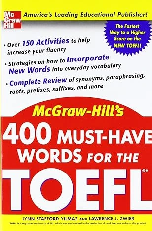 جلد کتاب 400 Must-Have Words for the TOEFL