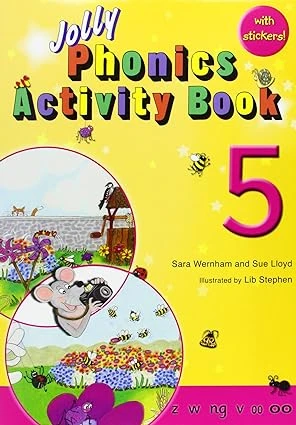 جلد کتاب  Jolly Phonics Activity Book 5