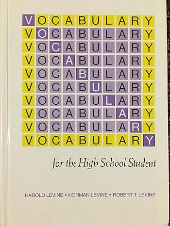 جلد کتاب Vocabulary for the High School Student