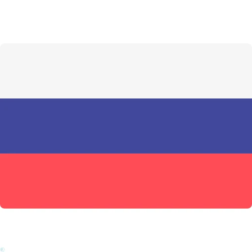 دانلود آیکون پرچم روسیه (مستطیلی) با فرمت PNG