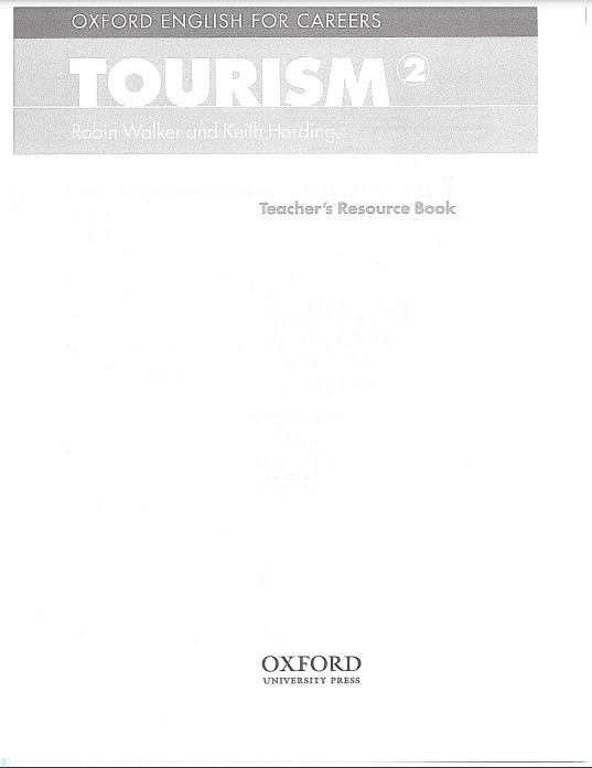 جلد کتاب English for Careers Tourism 2 Teacher's Book