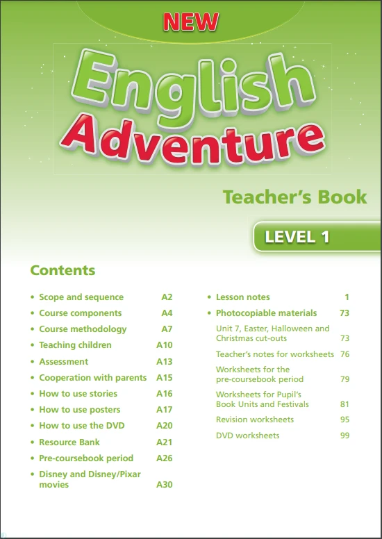 دانلود کتاب New English Adventure 1 Teacher’s Book (نسخه PDF)