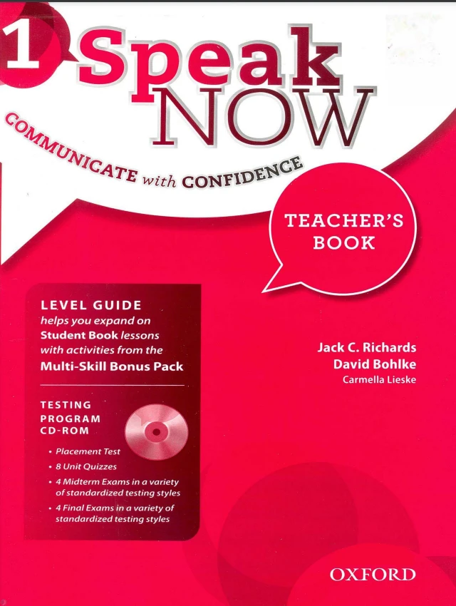 دانلود کتاب Speak Now 1 Teacher's Book (نسخه PDF)