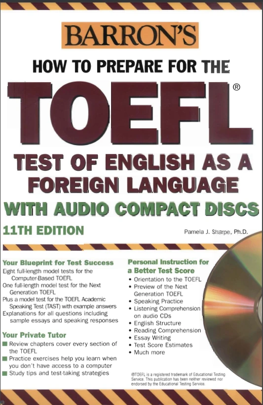 دانلود کتاب Barron’s How to Prepare for the TOEFL (نسخه PDF)