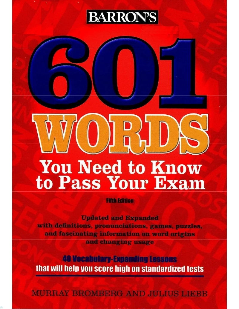 دانلود PDF کتاب 601Words You Need to Know to Pass Your Exam