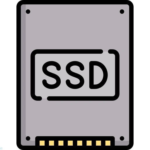 دانلود آیکون حافظه SSD (استایل خطی رنگی) با فرمت PNG