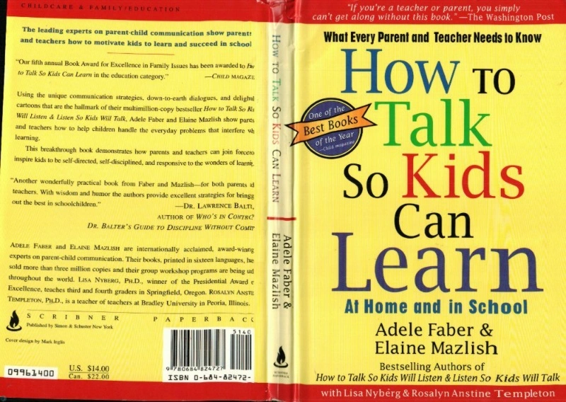 کتاب How To Talk So Kids Can Learn