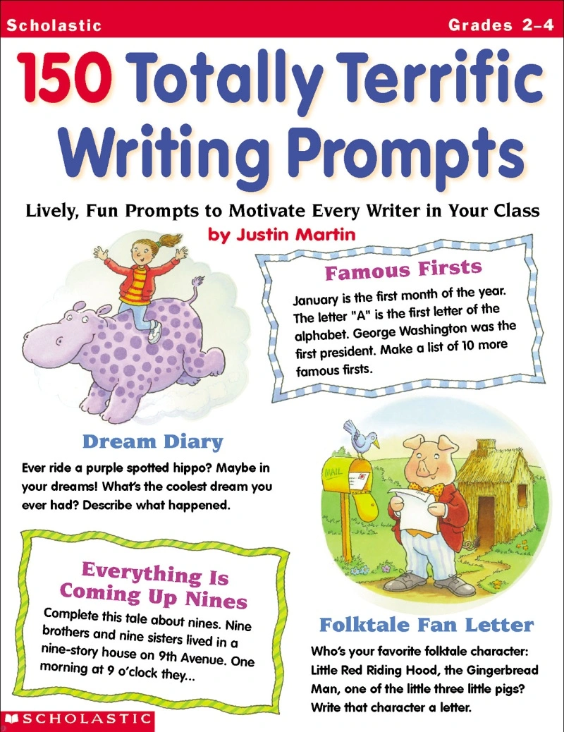 دانلود کتاب 150 Totally Terrific Writing Prompts Grade 2-4 (نسخه PDF)