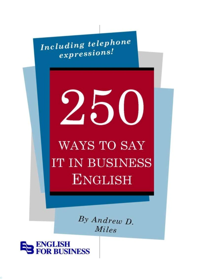 دانلود کتاب 250 Ways to Say It in Business English (نسخه PDF)