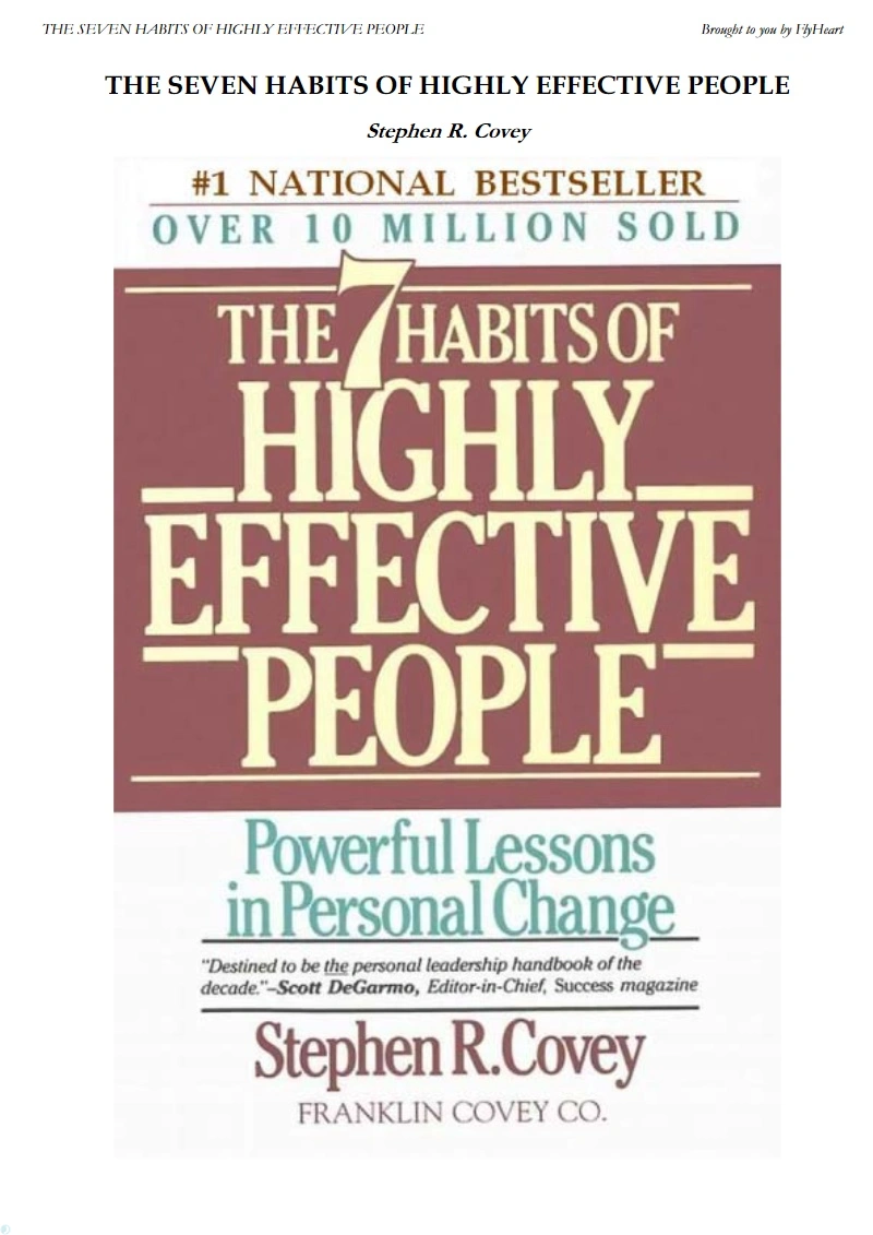 دانلود PDF کتاب The 7 habits of highly effective people restoring the character ethic