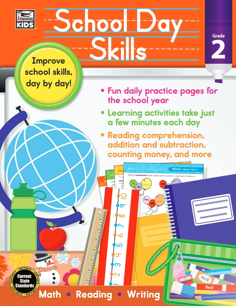 دانلود PDF کتاب School Day Skills, Grade 2