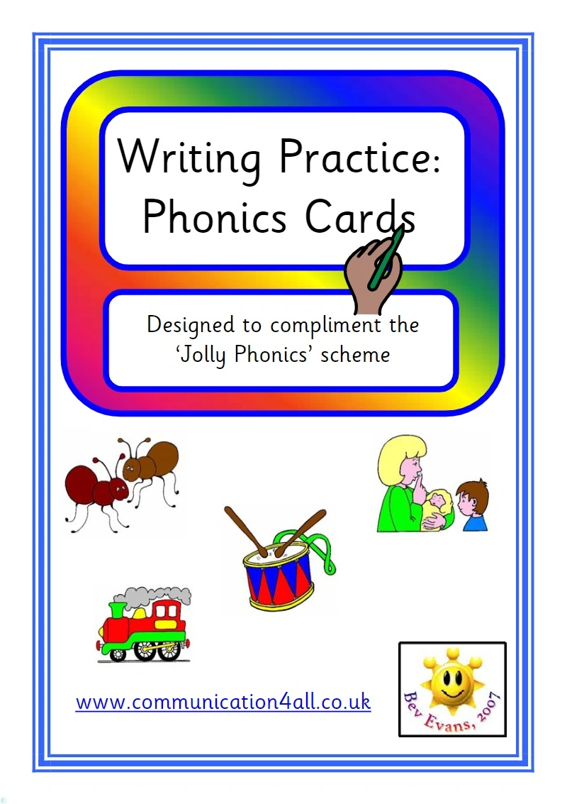 کتاب Jolly Phonics Writing Practice Phonics Cards