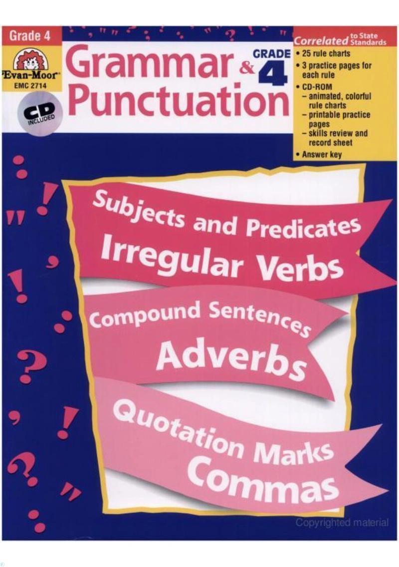 کتاب Grammar and Punctuation 4