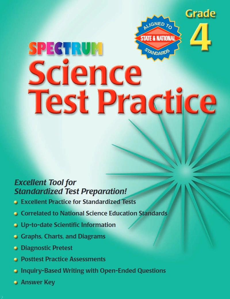 دانلود کتاب Spectrum Science Test Practice 4 (نسخه PDF)