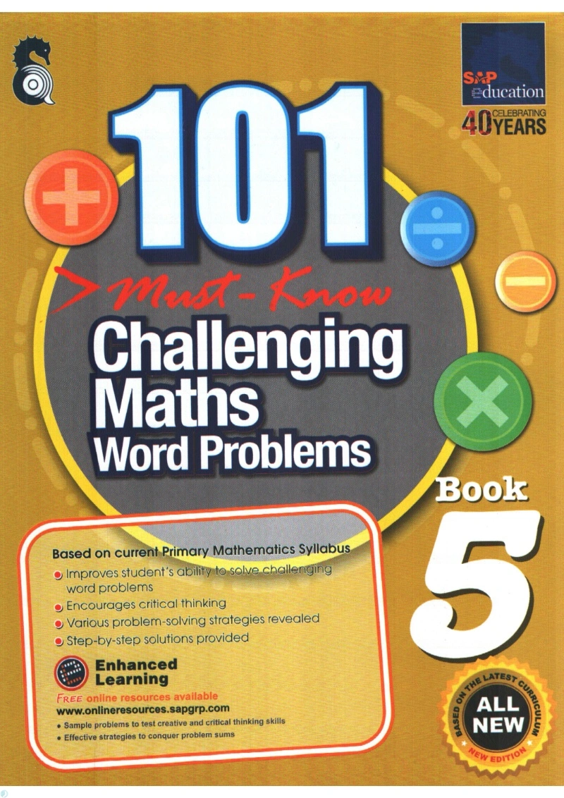 دانلود کتاب 101 Challenging Math Word Problems Book 5 (نسخه PDF)