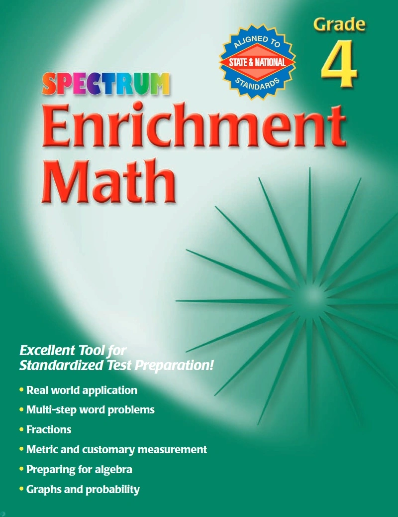 دانلود کتاب Spectrum Enrichment Math 4 (نسخه PDF)