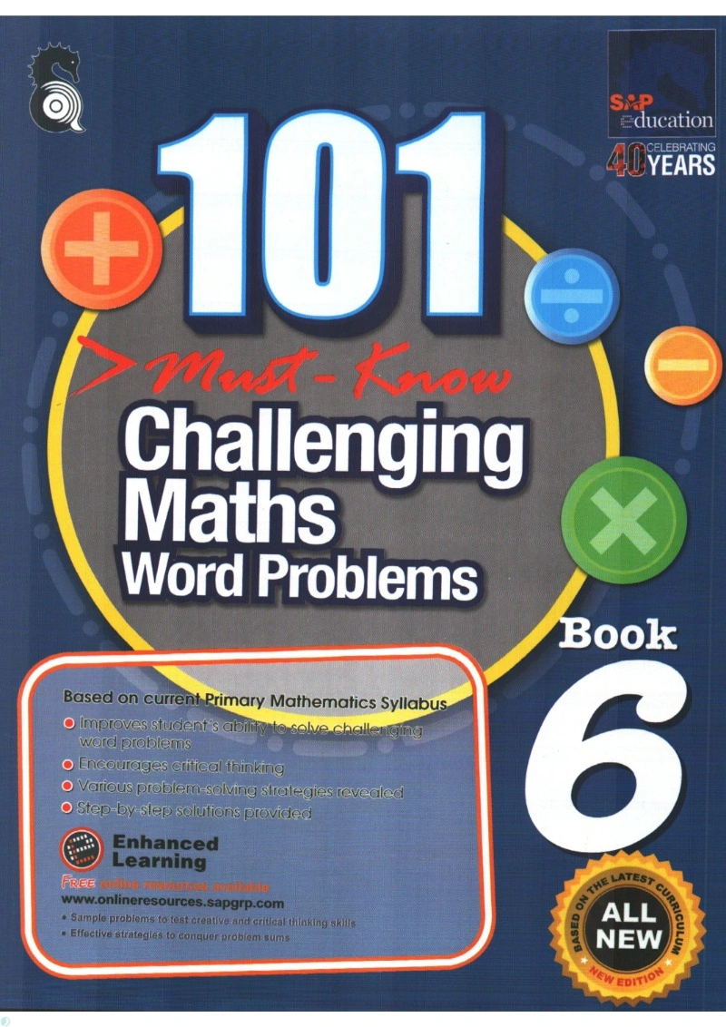 دانلود کتاب 101 Challenging Math Word Problems Book 6 (نسخه PDF)