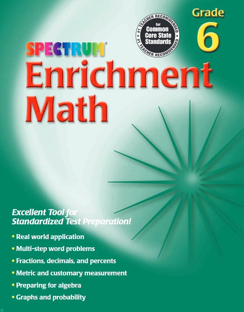 دانلود کتاب Spectrum Enrichment Math 6 (نسخه PDF)