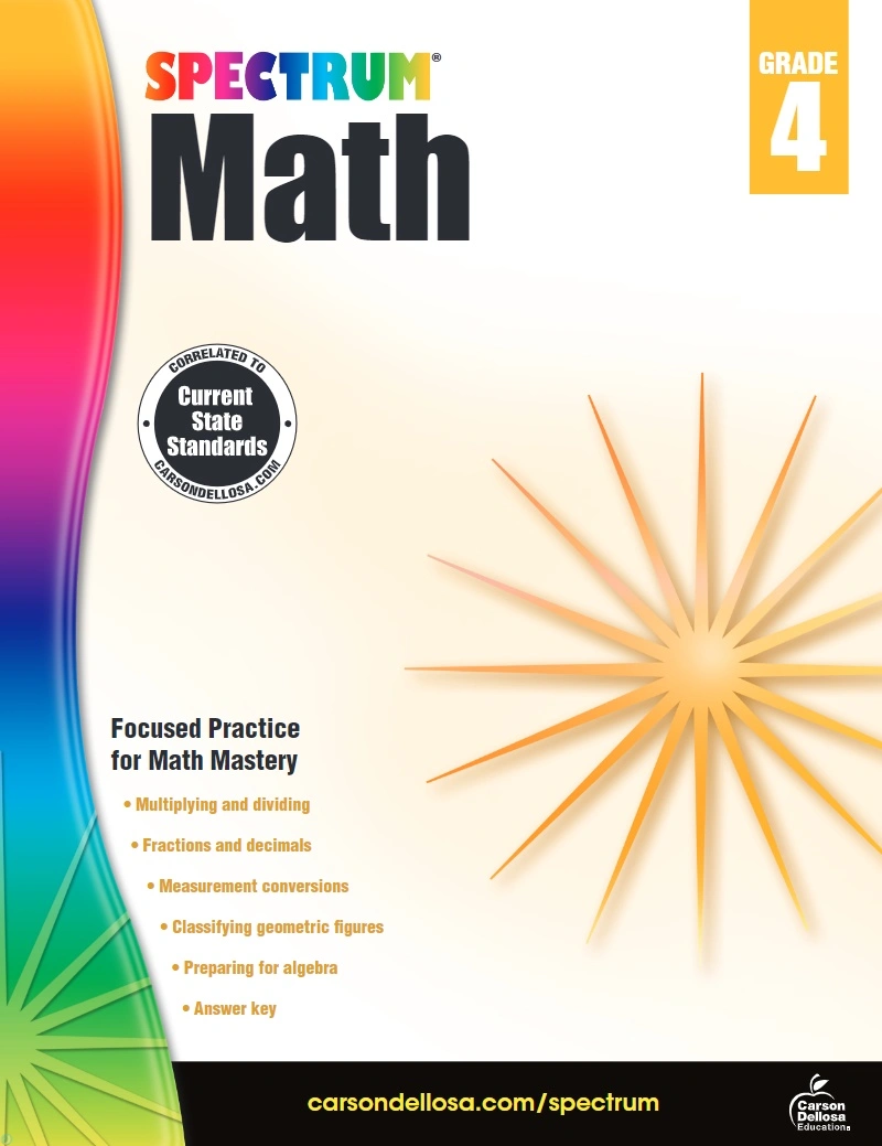 دانلود کتاب Spectrum Math 4 (نسخه PDF)