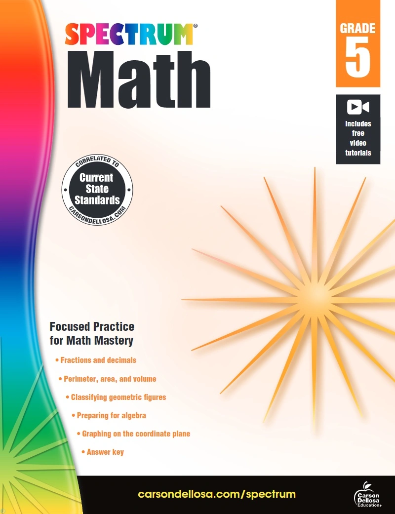 دانلود کتاب Spectrum Math 5 (نسخه PDF)