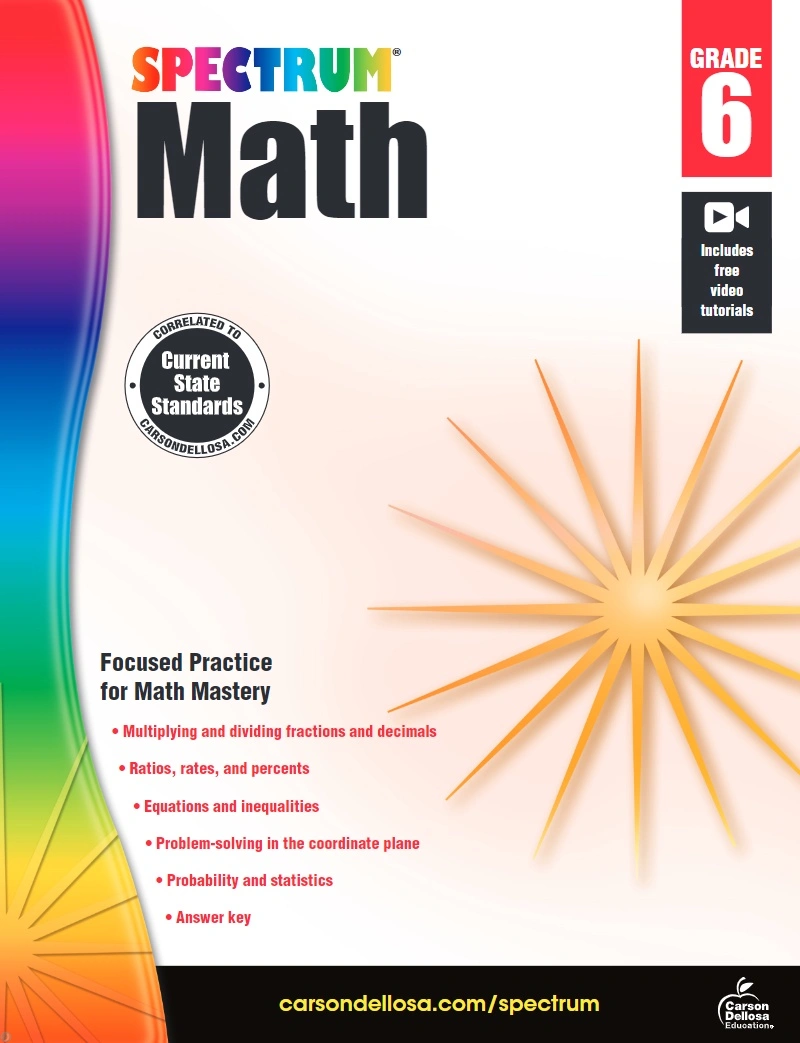 دانلود کتاب Spectrum Math 6 (نسخه PDF)