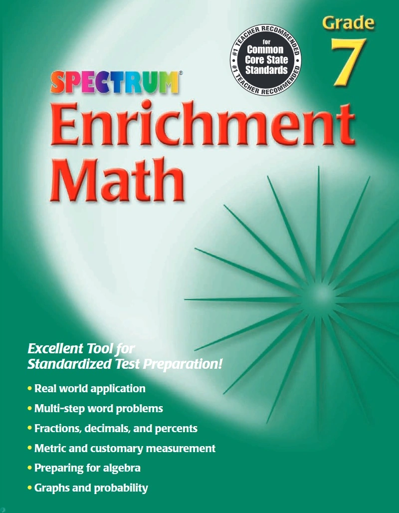 دانلود کتاب Spectrum Enrichment Math 7 (نسخه PDF)