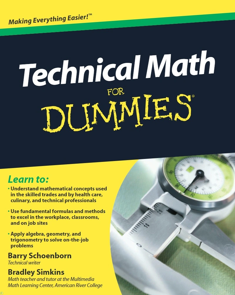 دانلود کتاب Technical Math For Dummies (نسخه PDF)