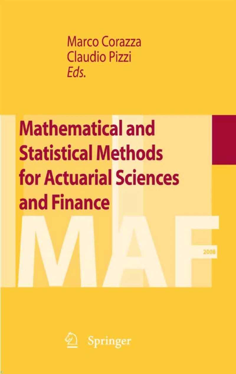 دانلود کتاب Mathematical and Statistical Methods for Actuarial Sciences and Finance (نسخه PDF)