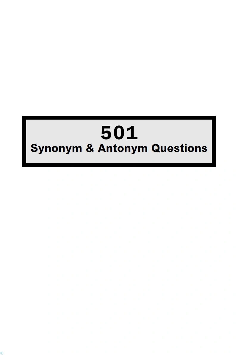 دانلود کتاب 501 Synonym and Antonym Questions (نسخه PDF)