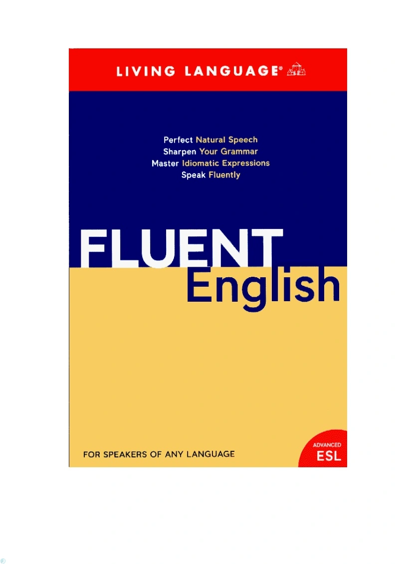 دانلود کتاب Fluent English Perfect Natural Speech (نسخه PDF)