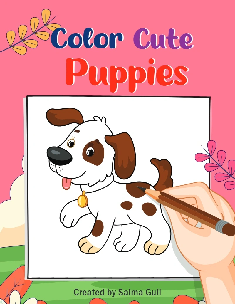 دانلود کتاب Color Cute Puppies (نسخه PDF)