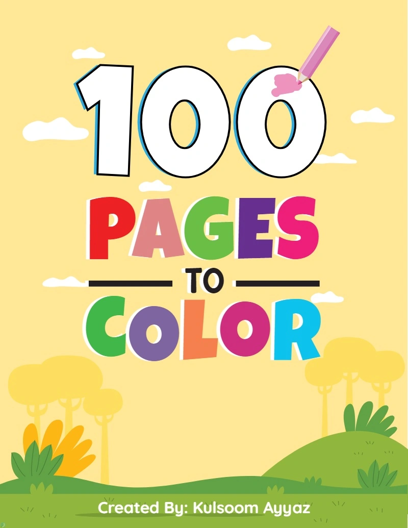 دانلود کتاب 100 Pages to Color (نسخه PDF)