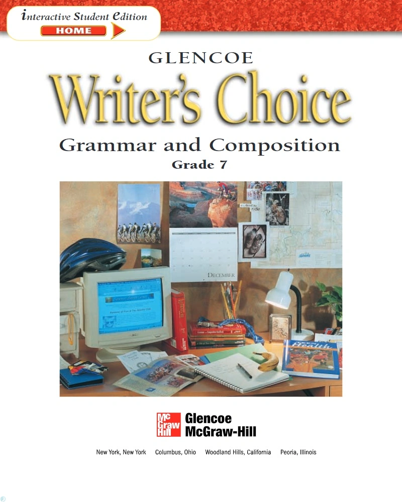 دانلود کتاب Glencoe Writers Choice_ Grammar and Composition Grade 7 (نسخه PDF)