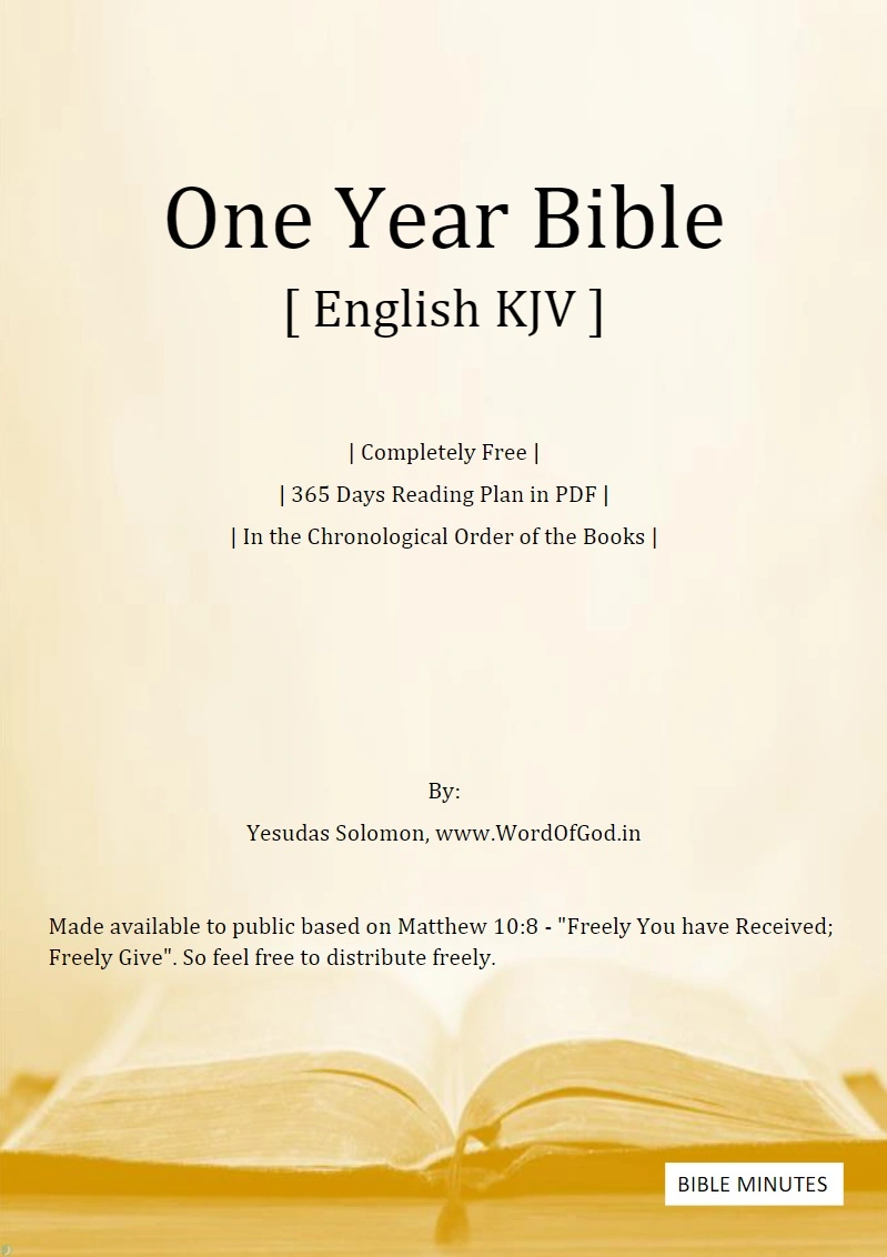 دانلود کتاب One Year Bible Reading in English - KJV (نسخه PDF)