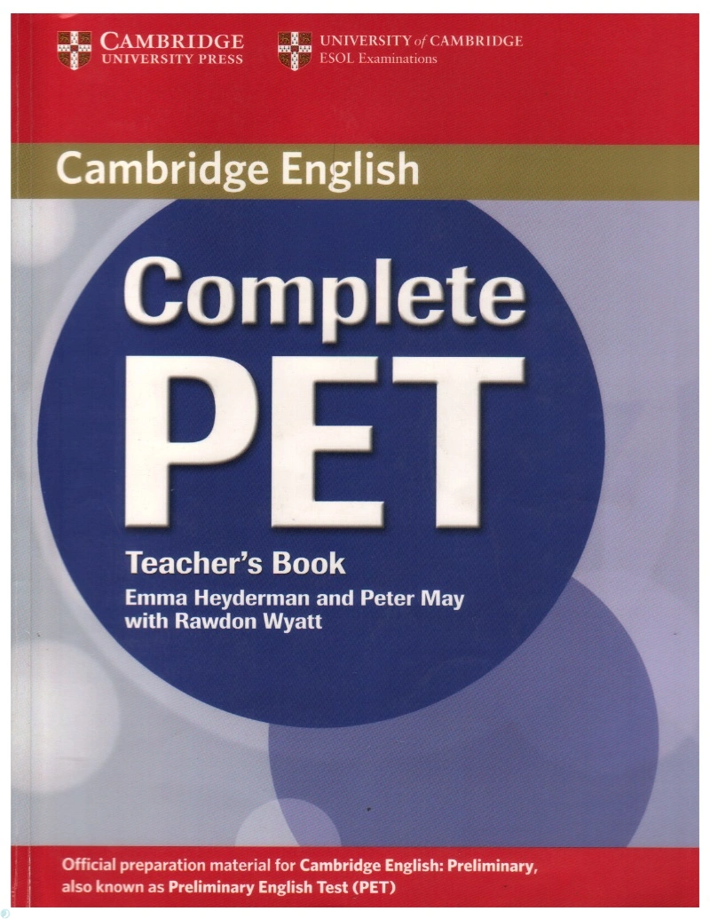 دانلود کتاب Complete PET Teacher's Book (نسخه PDF)