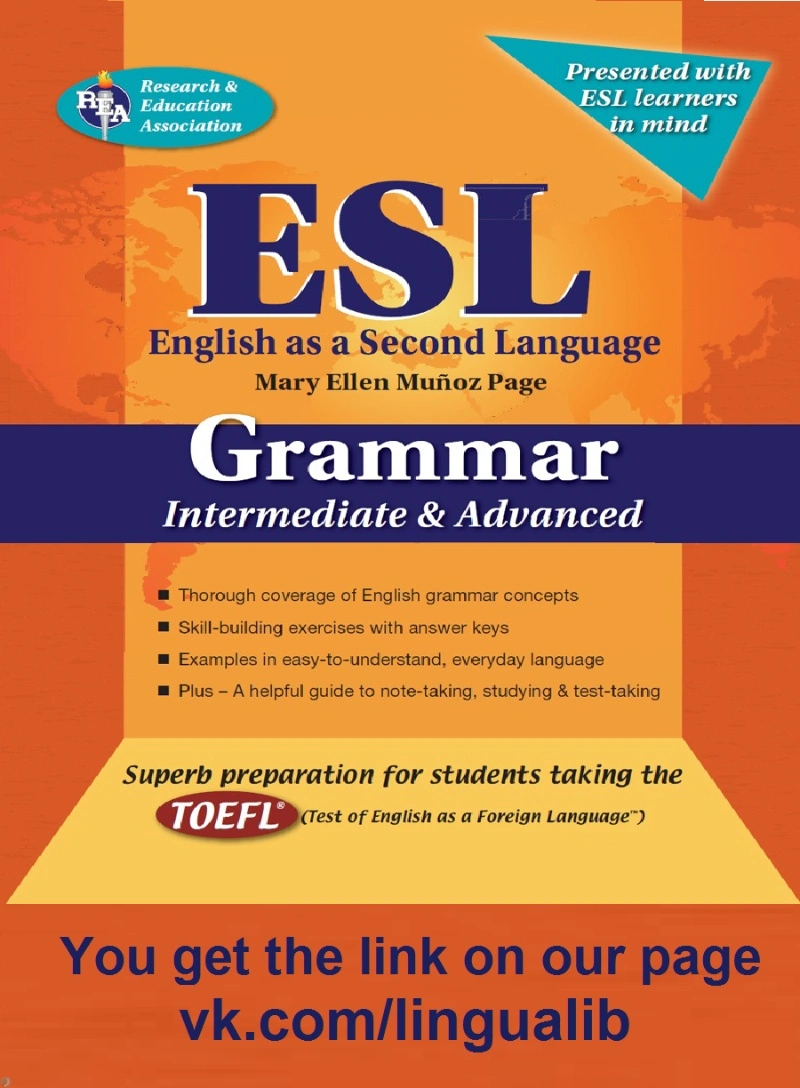 دانلود کتاب ESL Intermediate and Advanced Grammar (نسخه PDF)