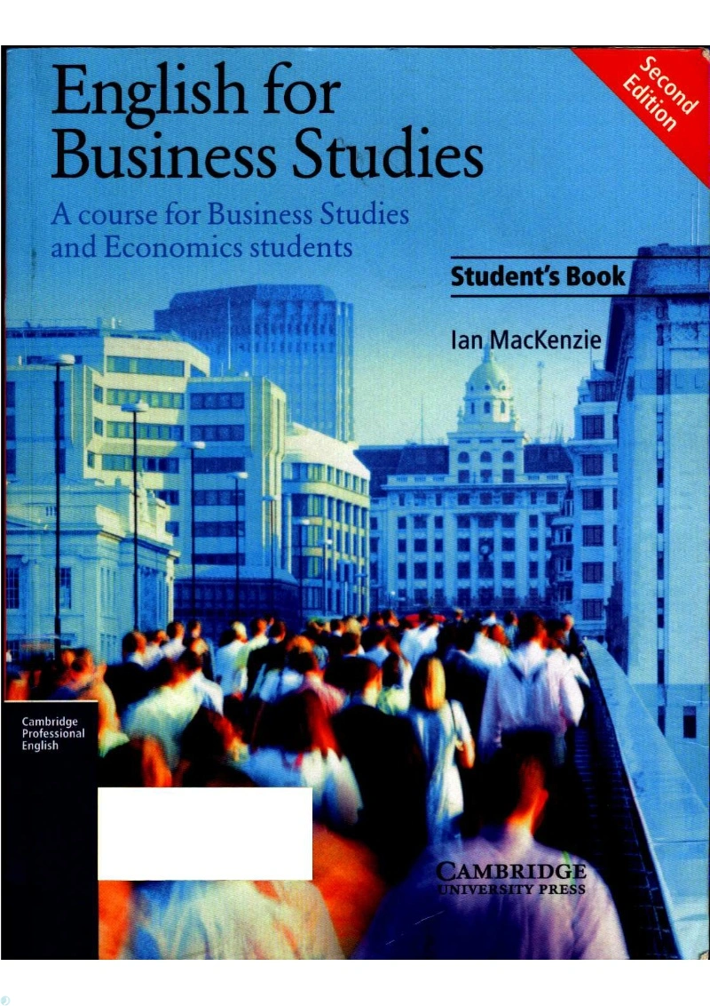 دانلود کتاب English for Business Studies Student's book_ A Course for Business Studies and Economics Students (نسخه PDF)