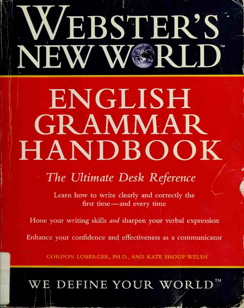 دانلود کتاب Webster’s New World English grammar handbook (نسخه PDF)