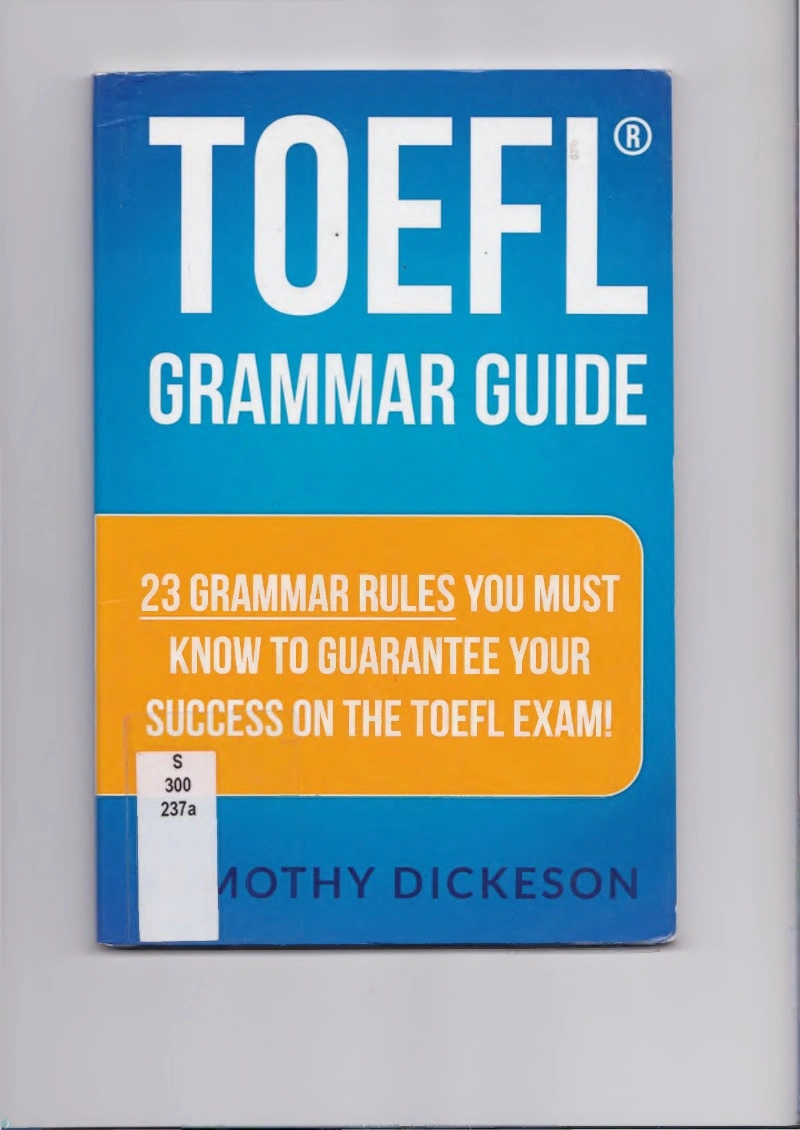 دانلود کتاب TOEFL Grammar Guide (نسخه PDF)