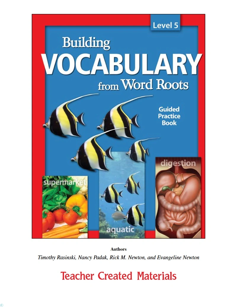 دانلود کتاب Building Vocabulary from Word Roots Level 5 (نسخه PDF)