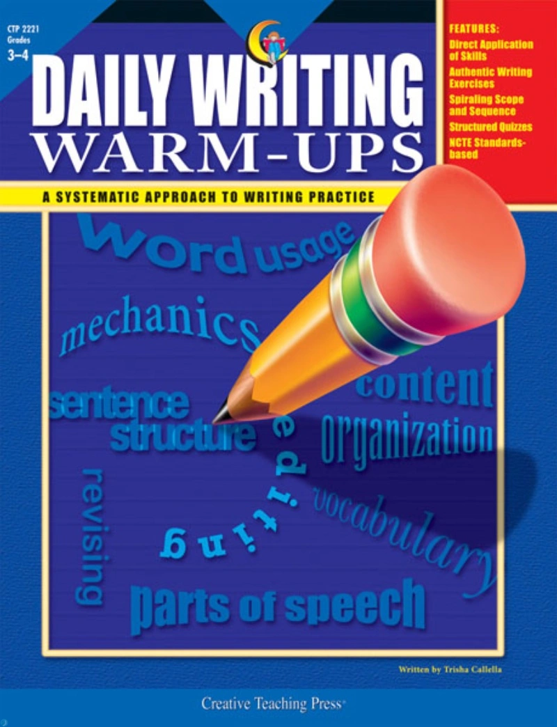 دانلود کتاب Daily Writing_ Warm-ups Grades 3-4. A Systematic Approach To Writing Practice with Answer Key (نسخه PDF)