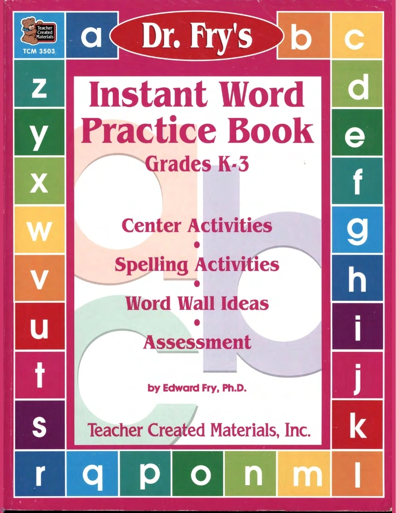 دانلود کتاب tant Word Practice Book, Grades K-3 (نسخه PDF)