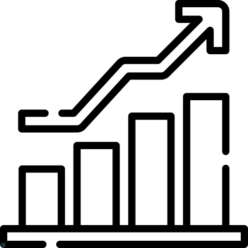 دانلود آیکون موفقیت (استایل خطی مشکی) با فرمت PNG