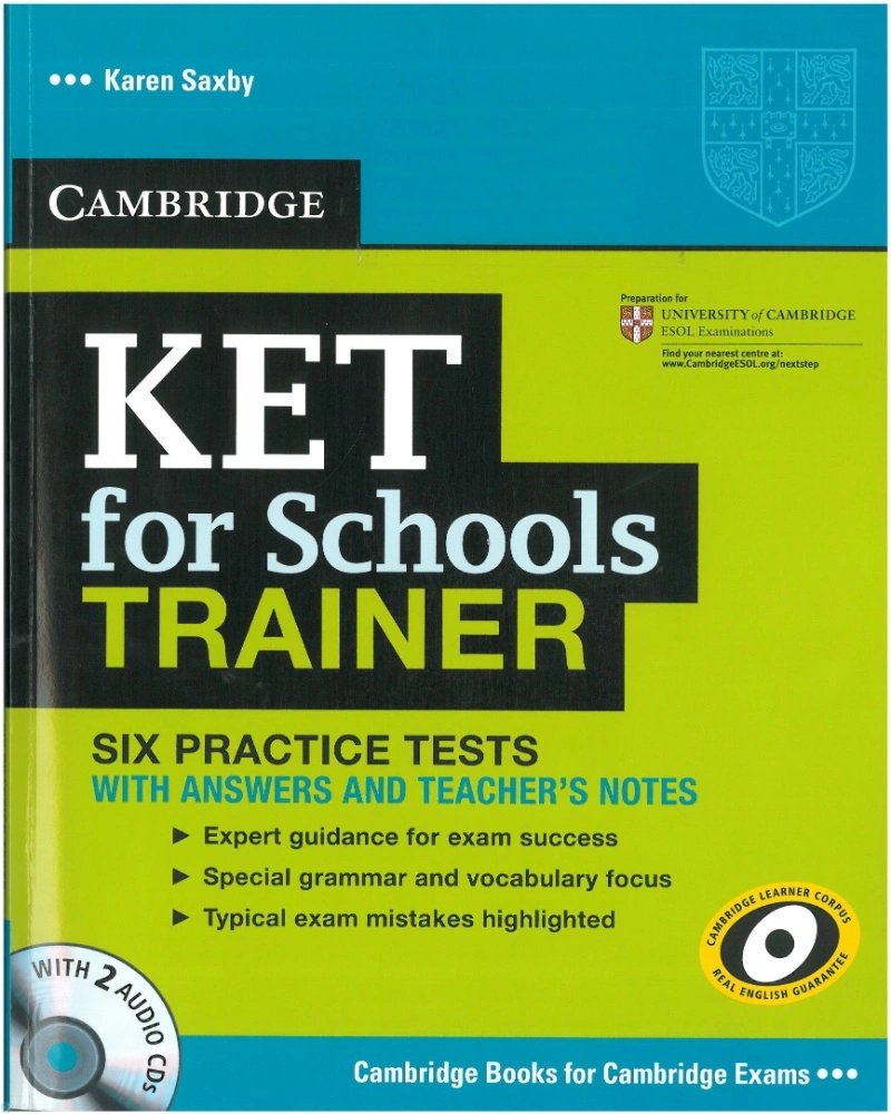 دانلود کتاب Ket For Schools Trainer Six Practice Tests With Answers, Teachers Notes And With 2 Audio Cds (نسخه PDF)